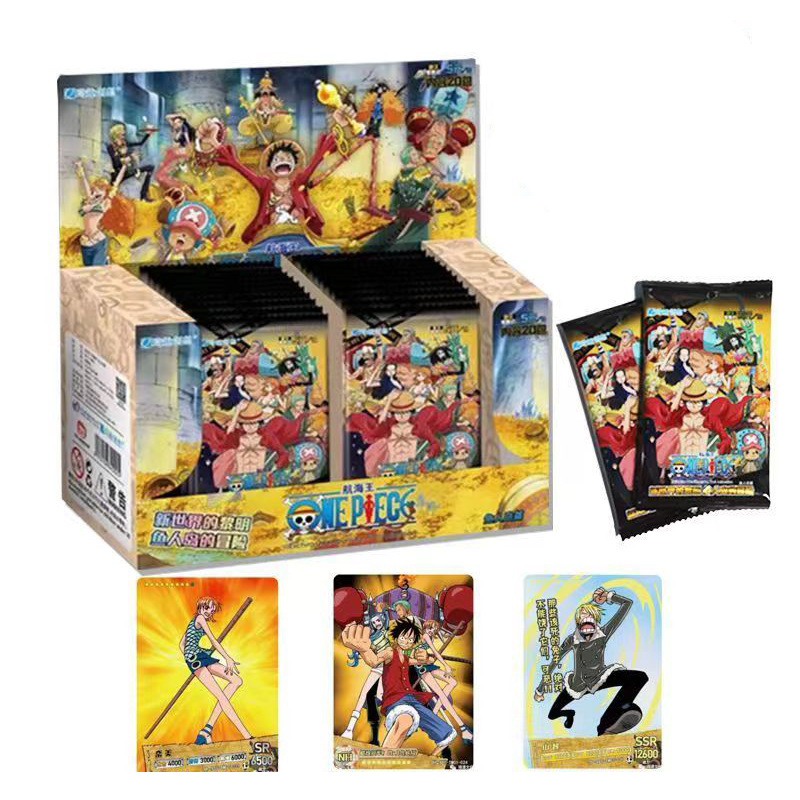 (FULL BOX) Hộp Thẻ Bài Anime One Piece ảnh thẻ nhân phẩm ngẫu nhiên chibi xinh xắn giá rẻ