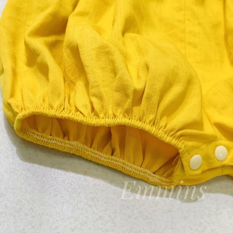 Áo liền quần,bodychip,Bodysuit,chụp đầy tháng thôi nôi, Emmins Romper Nắng Mai + Kèm Phụ kiện bé gái