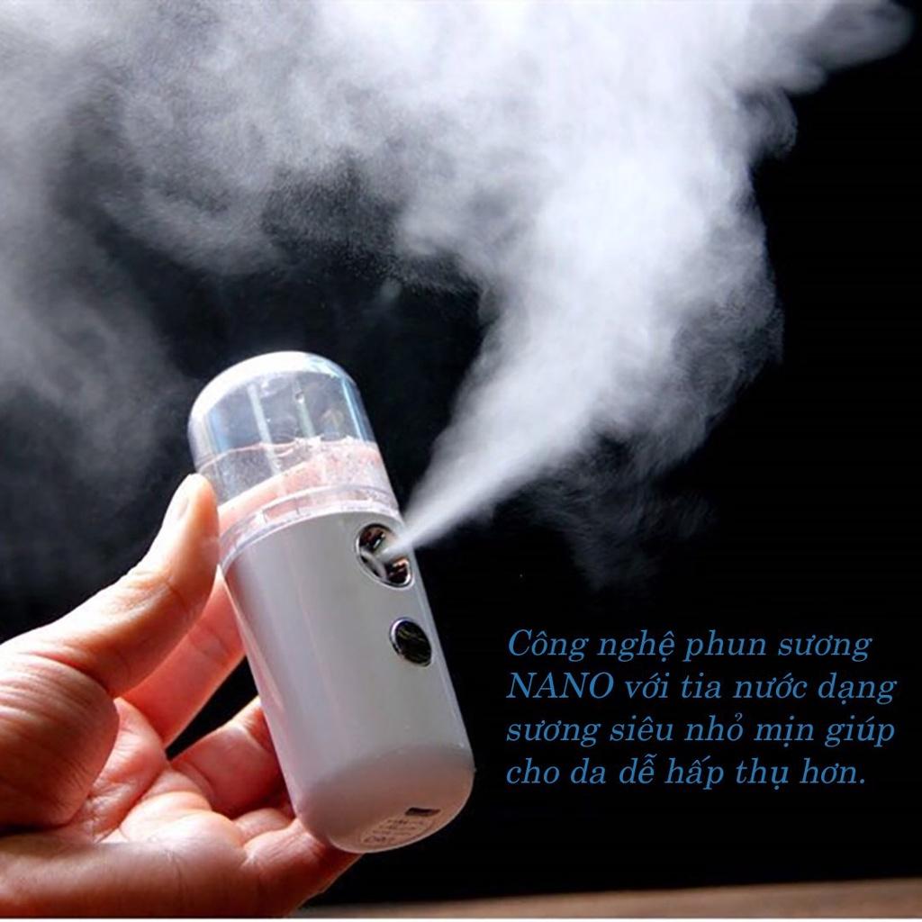 Máy Xịt Khoáng Phun Sương Tạo Ẩm Nano Mini Cầm Tay Chăm Sóc Da