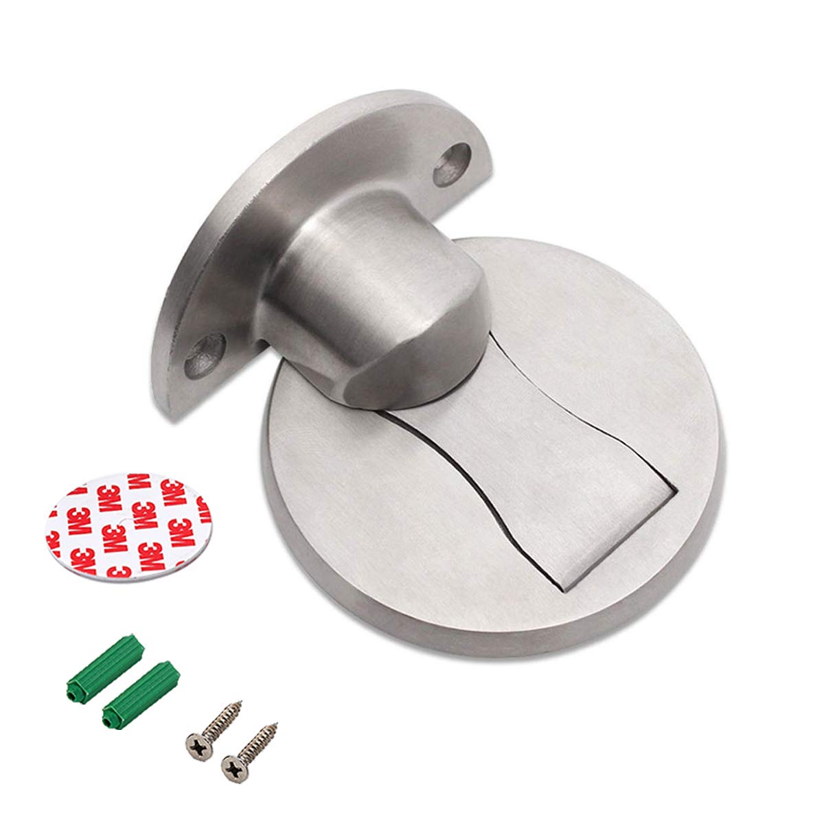 Chặn cửa đế dẹp nam châm hít chặn inox 304 Hobby home decor CC2