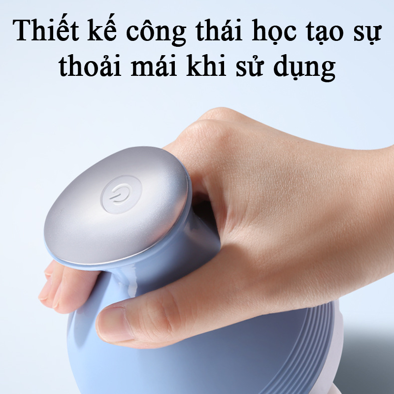 Máy Massage Đầu Mini 3 Đầu Xoay 360 Độ Có Đảo Chiều Giảm Căng Thẳng Mệt Mỏi Đau Đầu Giúp Ngủ Ngon Giấc Máy Mát Xa Cổ Vai Gáy Toàn Thân 3 Chế Độ Chống Nước Tiện Lợi Lưu Thông Khí Thư Giãn Thông Minh - ML051