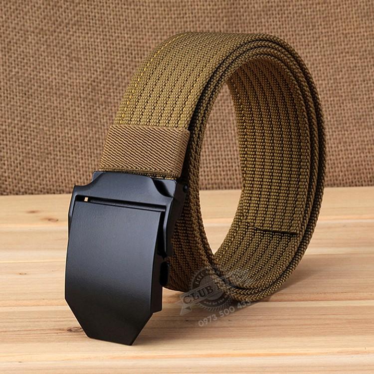 Thắt lưng nam canvas vải bố siêu bền, cực nhẹ, bảo hành 24 tháng