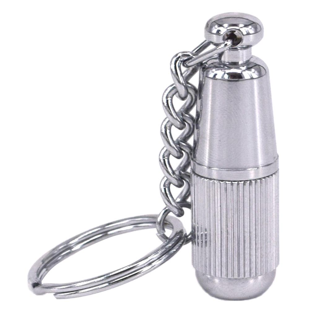 Metal Cigar Punch Keychain Hole Cutters Father's Gift Silver