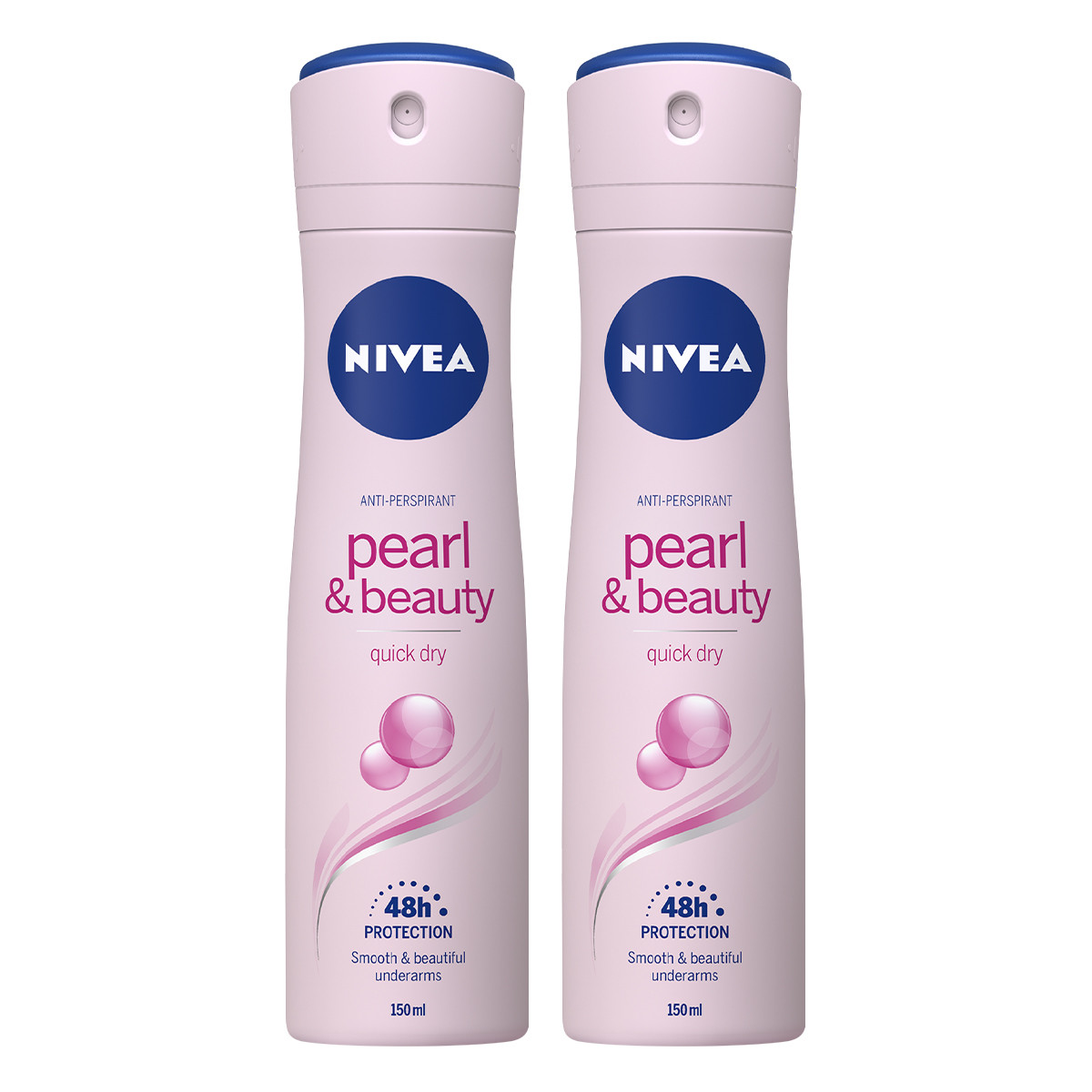 Combo 2 Xịt Ngăn Mùi NIVEA Pearl &amp; Beauty Ngọc Trai Quyến Rũ 150ml - 83731