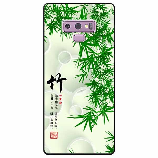 Ốp lưng dành cho Samsung Note 9 mẫu Thư Pháp Lá Tre