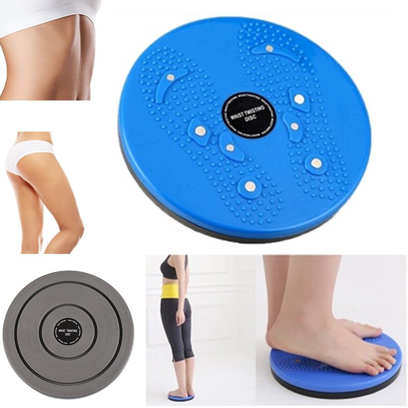 Đĩa xoay eo tập thể dục 360 độ bàn xoay tập cơ bụng cho eo thon tại nhà và phòng gym có hạt massage bàn chân