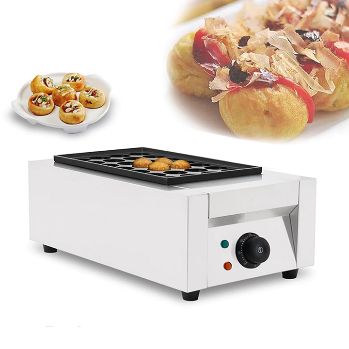 Máy làm bánh bạch tuộc công nghiệp 28 lỗ