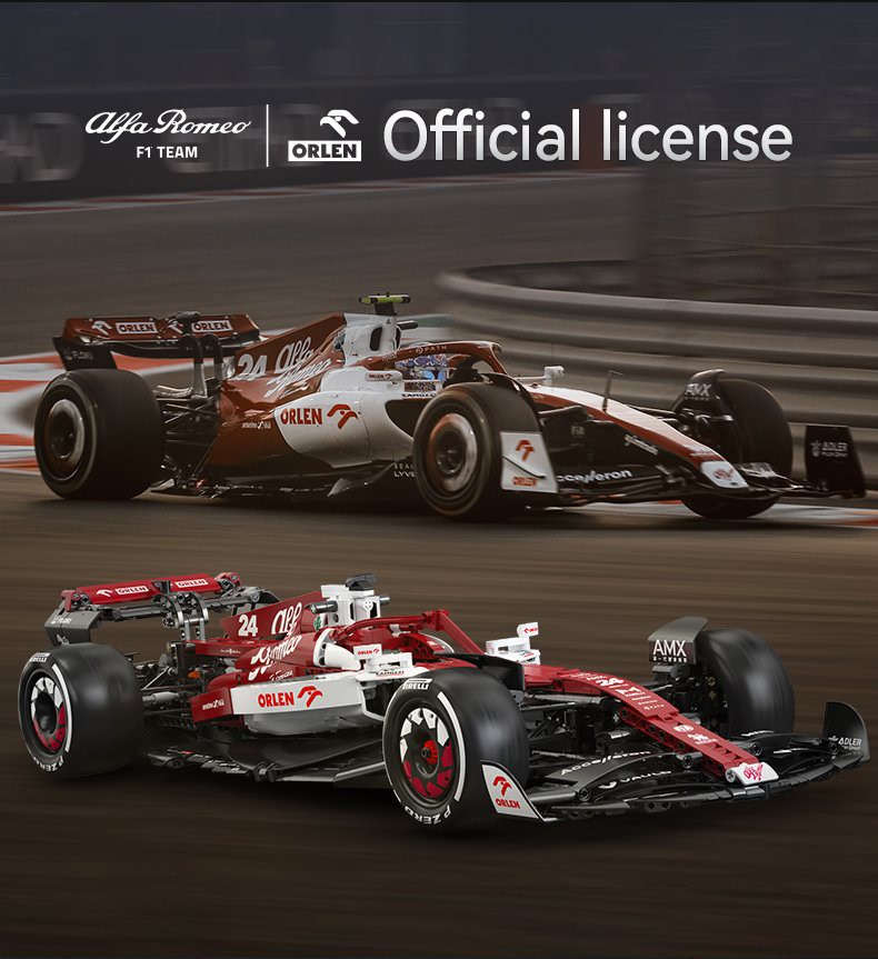 Đồ Chơi Lắp Ráp Xe Đua Alfa Romeo F1 ORLEN C42 tỷ lệ 1:8