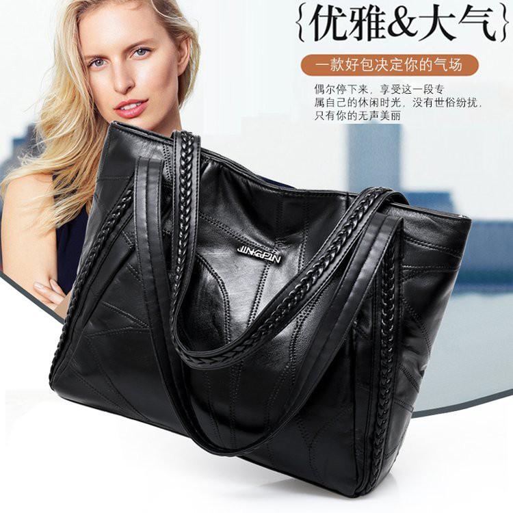 Túi đeo chéo nữ cao cấp da cừu JINGPIN KT 33x28x12cm , Da cừu mềm mại, Chất da cao cấp,Mềm mịn