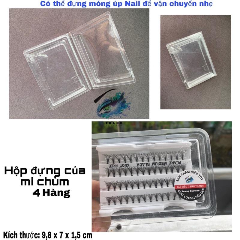 Hộp đựng của mi chùm 4 hàng và 3 hàng/có thể đựng móng úp Nail để vận chuyển nhẹ