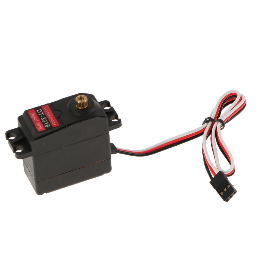 Waterproof DT-3316 20MG Digital Servo Metal Gear 15KG For RC Car Robot