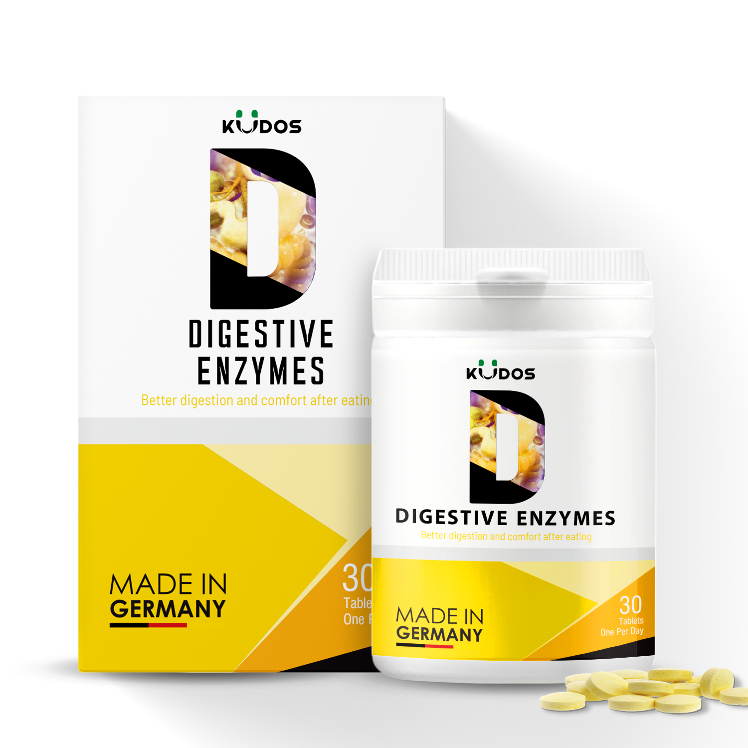 Viên Uống Hỗ Trợ Tiêu Hóa KUDOS DIGESTIVE ENZYMES (Hộp 30 Viên)