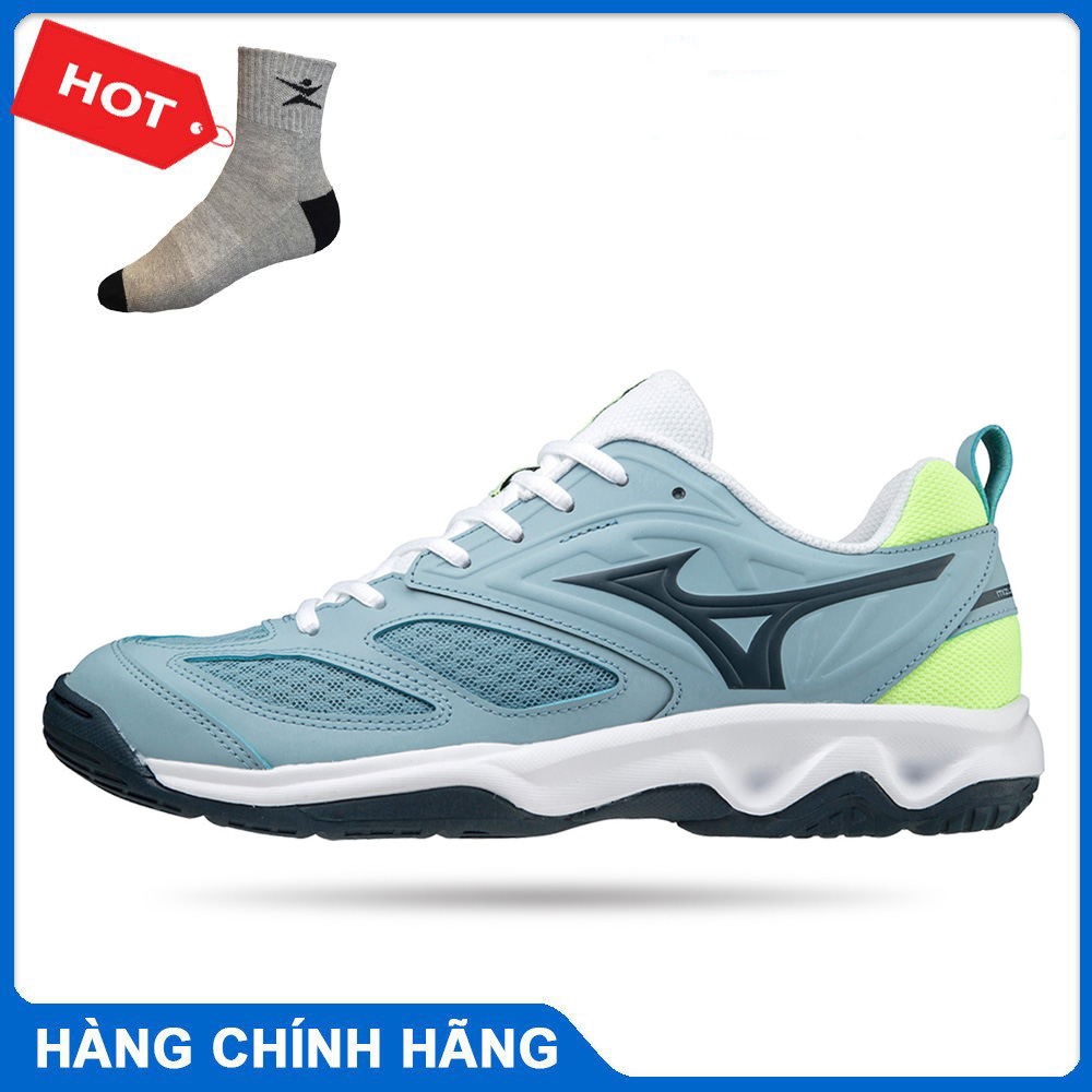 Giày cầu lông nam nữ mizuno Dynablitz chính hãng chuyên nghiệp có 3 màu-tặng tất thể thao bendu