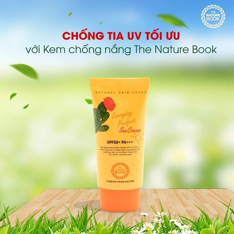 Kem chống nắng The Nature Book hoàn hảo hằng ngày Everyday Perfect Sun Cream SPF50+/PA+++ 50g