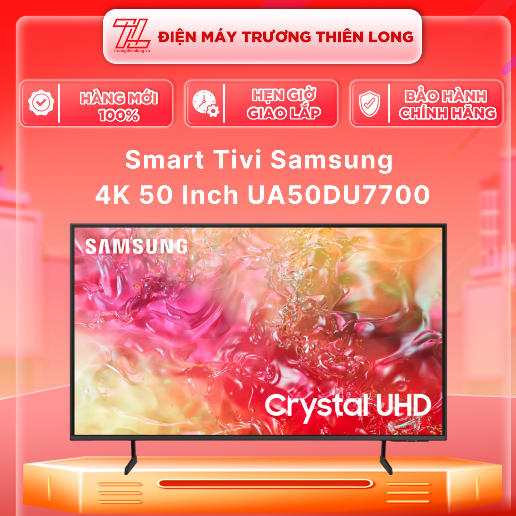 Smart Tivi Samsung 4K 50 Inch UA50DU7700 50DU7700 - Hàng chính hãng - Chỉ giao HCM