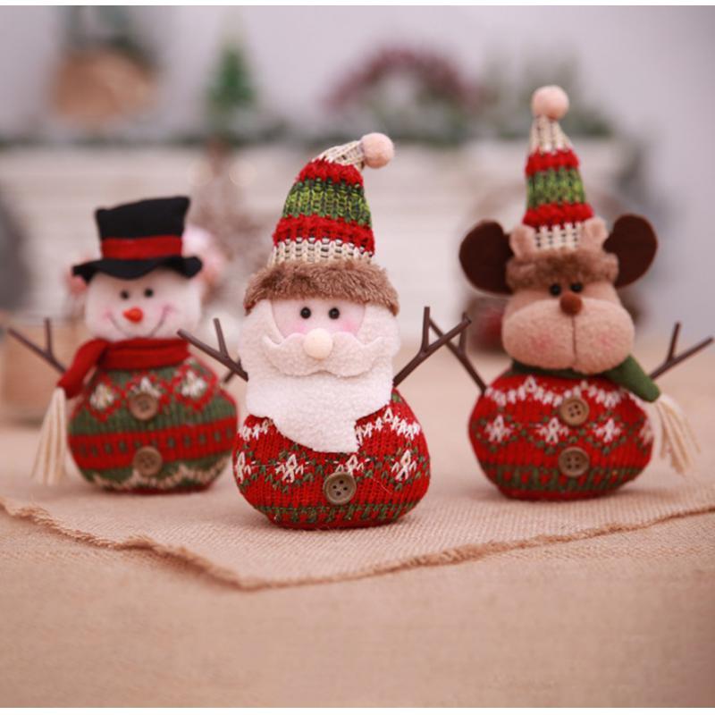 Christmas Knit Plush Doll Gift Toy Christmas Ornament Home Decor
