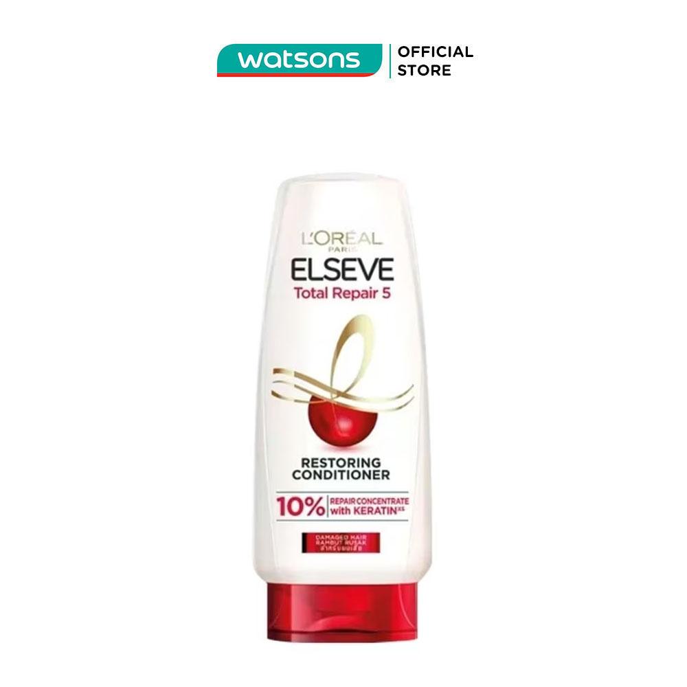 Dầu Xả L'Oréal Paris Elseve Total Repair 5 Restoring Giảm 5 Dấu Hiệu Của Tóc Hư Tổn 280ml