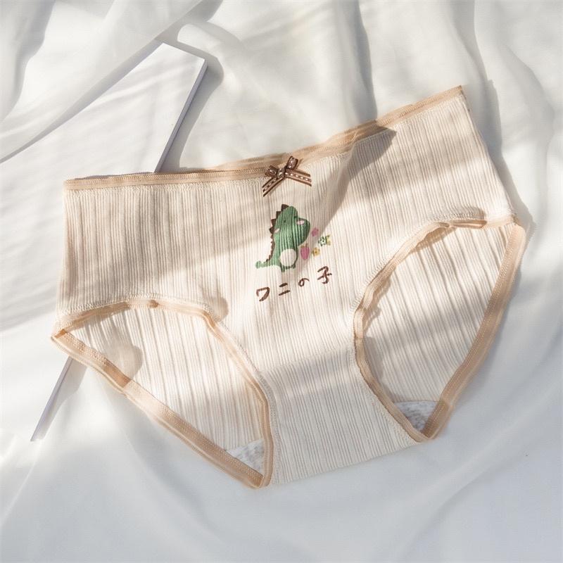 Quần Lót Nữ Cotton Siêu Thoáng Nâng Mông Dâu Khủng Long Xanh QL07