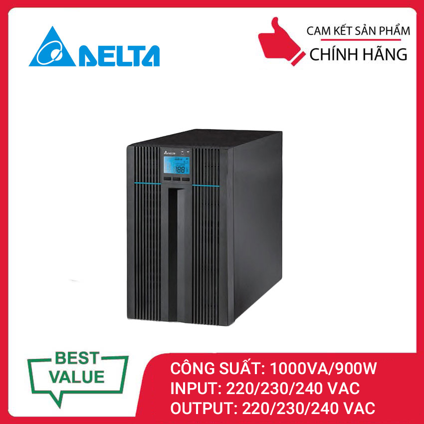 Bộ Lưu Điện DELTA N-1K 1000VA/900W (UPS102N2000B0B6) - Hàng chính hãng