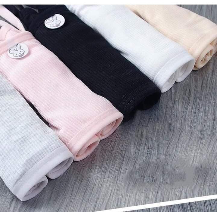 Áo lá học sinh cotton tăm 2 dây mảnh 6059 — Mút tháo rời | Mềm mịn, co giãn, thoáng khí