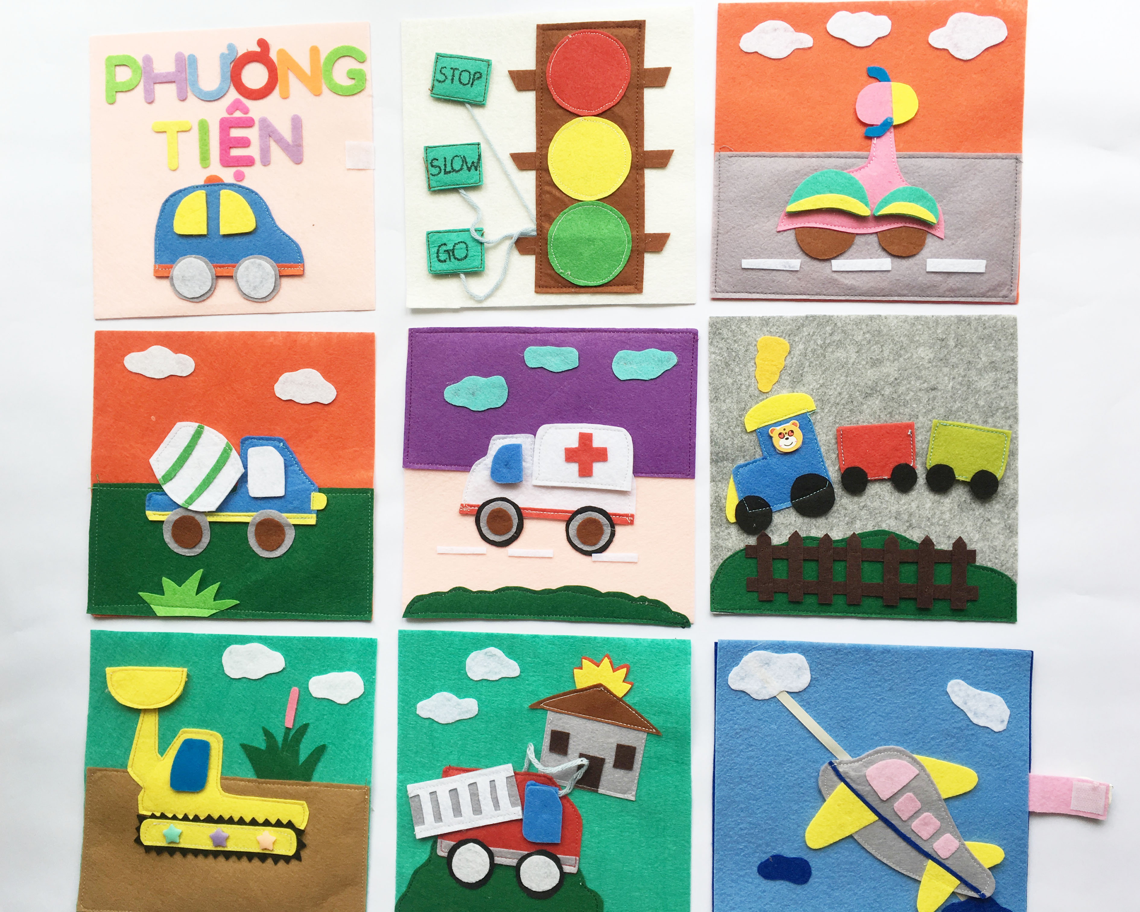 Combo vải nỉ cứng 37 màu 30X30cm làm đồ handmade, craft, thủ công