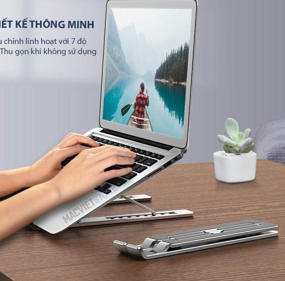 Giá Đỡ Tản Nhiệt Dành Cho Laptop, MacBook, UltrabookJRC - X6 Nhôm (Alumium) Gọn Nhẹ