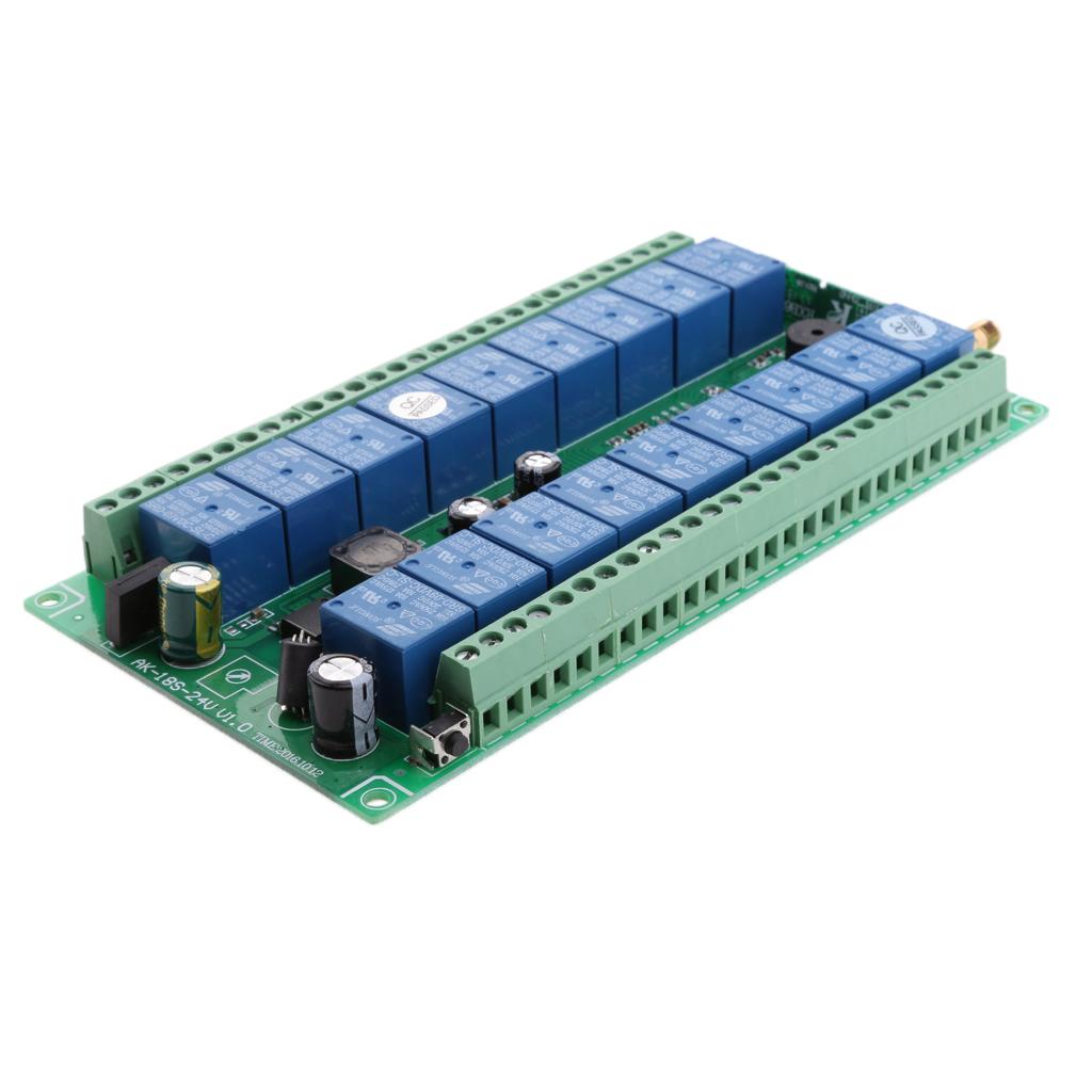 18CH DC 12V-24V Wireless Remote Control Relay Switch Transceiver &Receiver