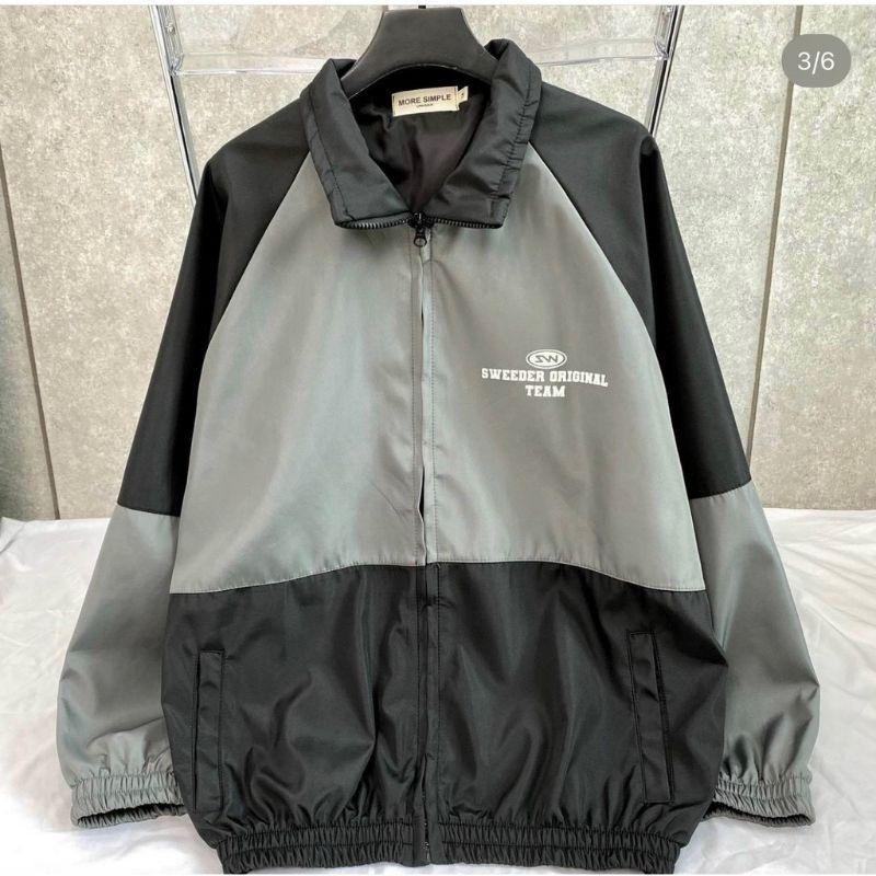 Áo Khoác Dù form rộng kiểu bomber Unisex Nam Nữ,Áo Khoác Gió SWEEDER ORIGINAL phối màu sang chảnh mặc đi chơi,đi học