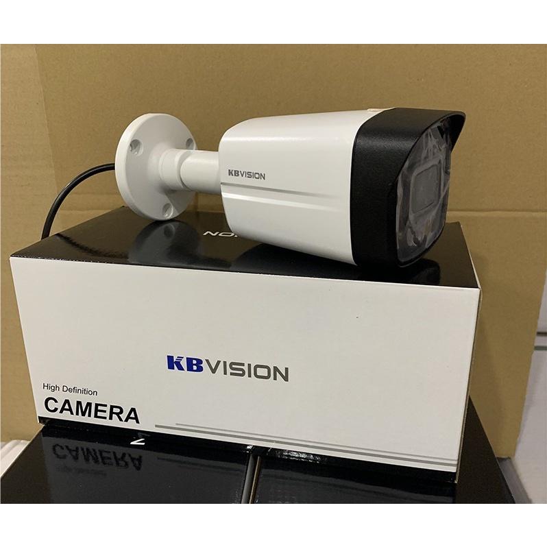 Camera Full Color Startlight có màu ban đêm 4 in 1 (CVI, TVI, AHD, Analog) 2.0MP KBVISION KX-CF2203L-A (Tích hợp micro) - Hàng chính hãng