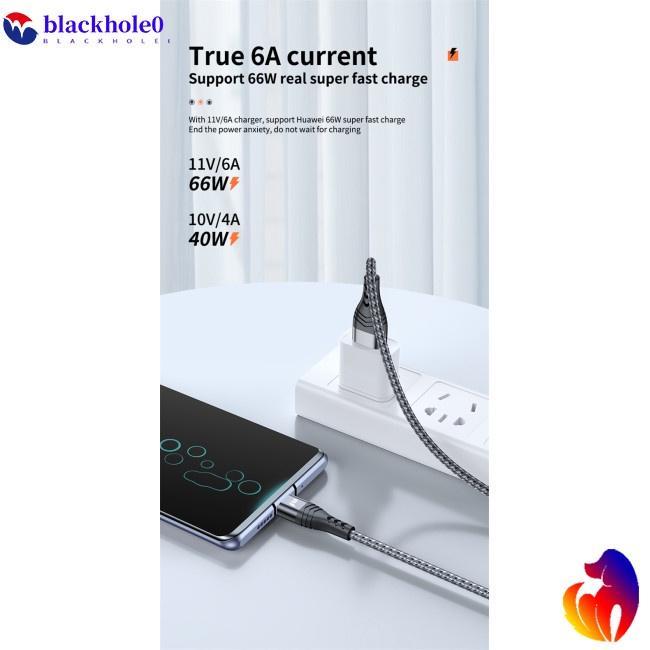 Dây cáp sạc nhanh USB Type C 6a 66w cho Xiaomi Huawei Samsung