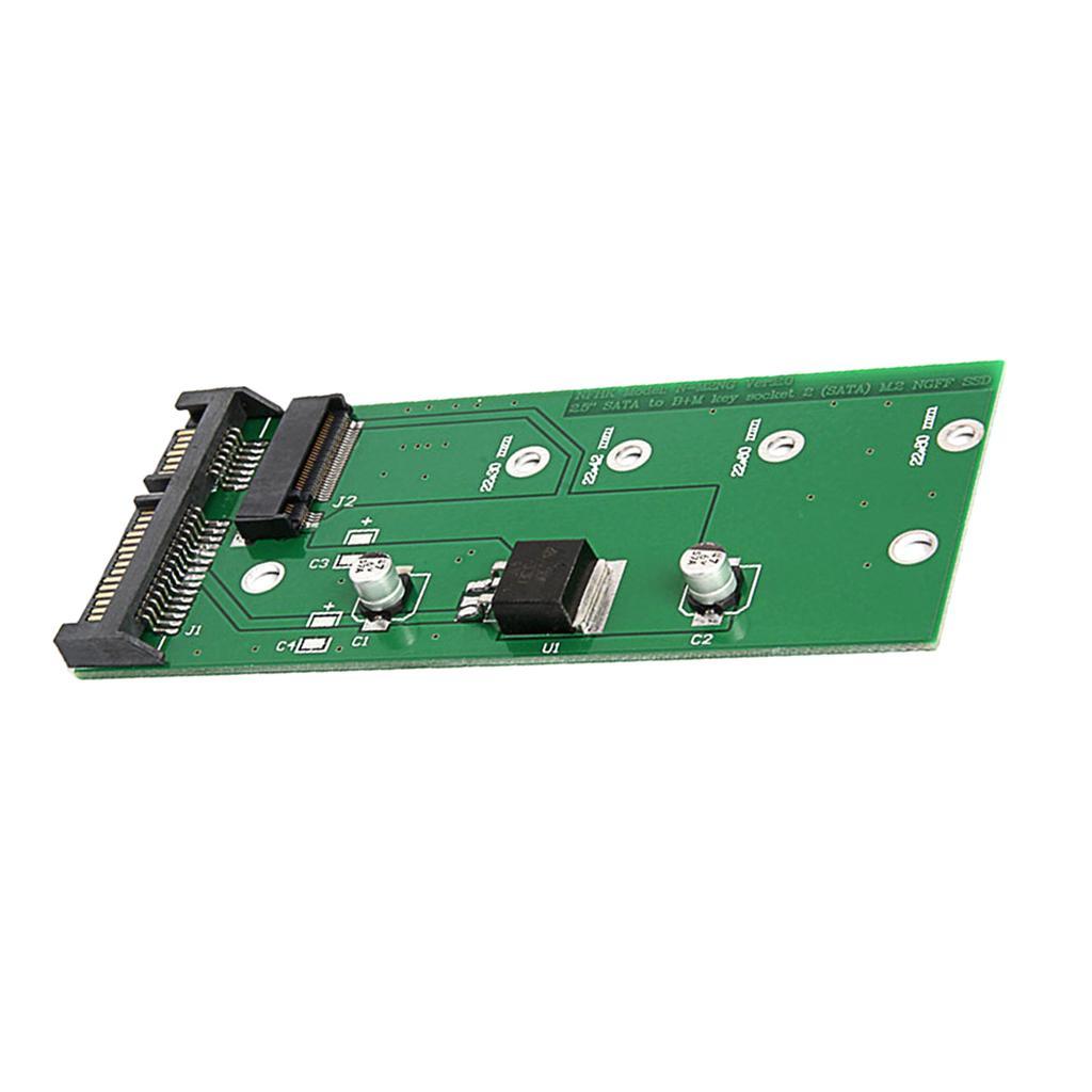 M.2 to III Adapter Card, M2 Converter to SATA3.0 for PC, Support B