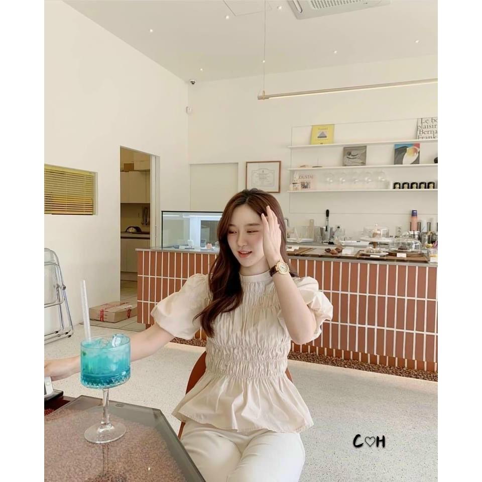 Áo nhún tay bồng siêu xinh