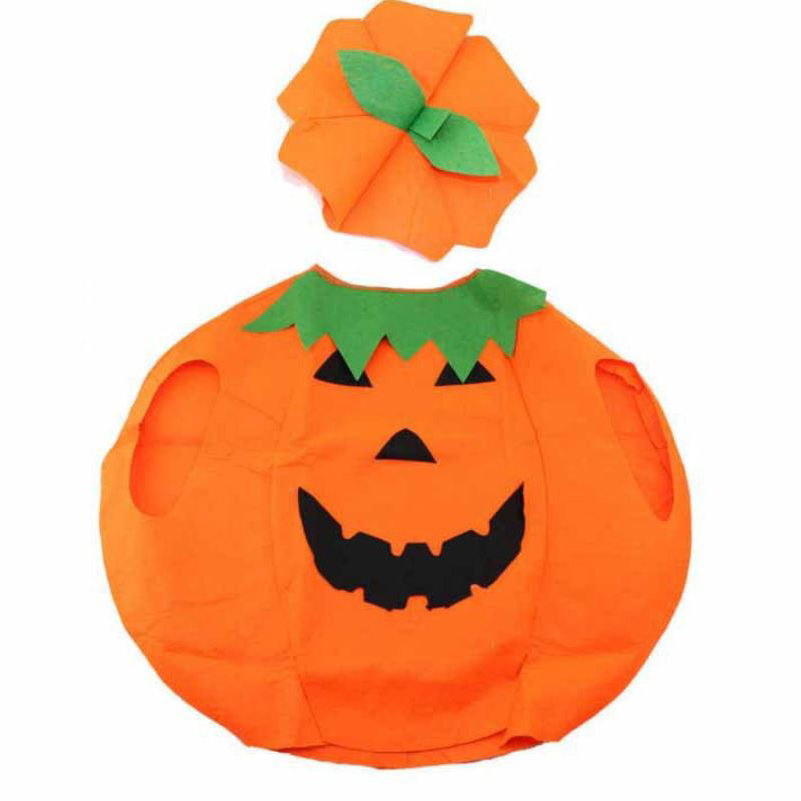 Set bí ngô 2 đến 3 món hoá trang Halloween cho bé