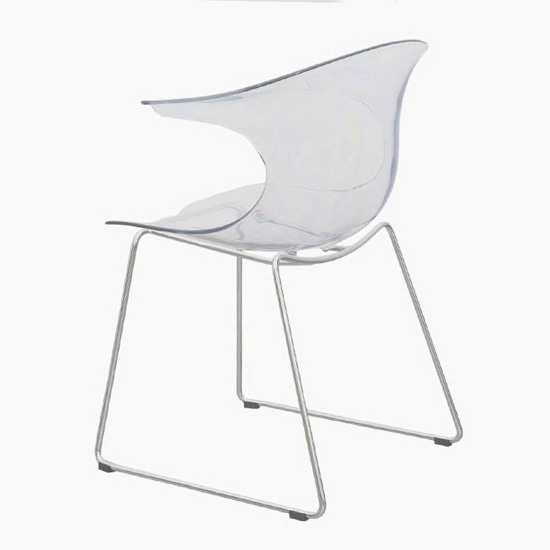 Ghế nhựa trong suốt lưng tựa cong CC01001-PC Nội thất Capta