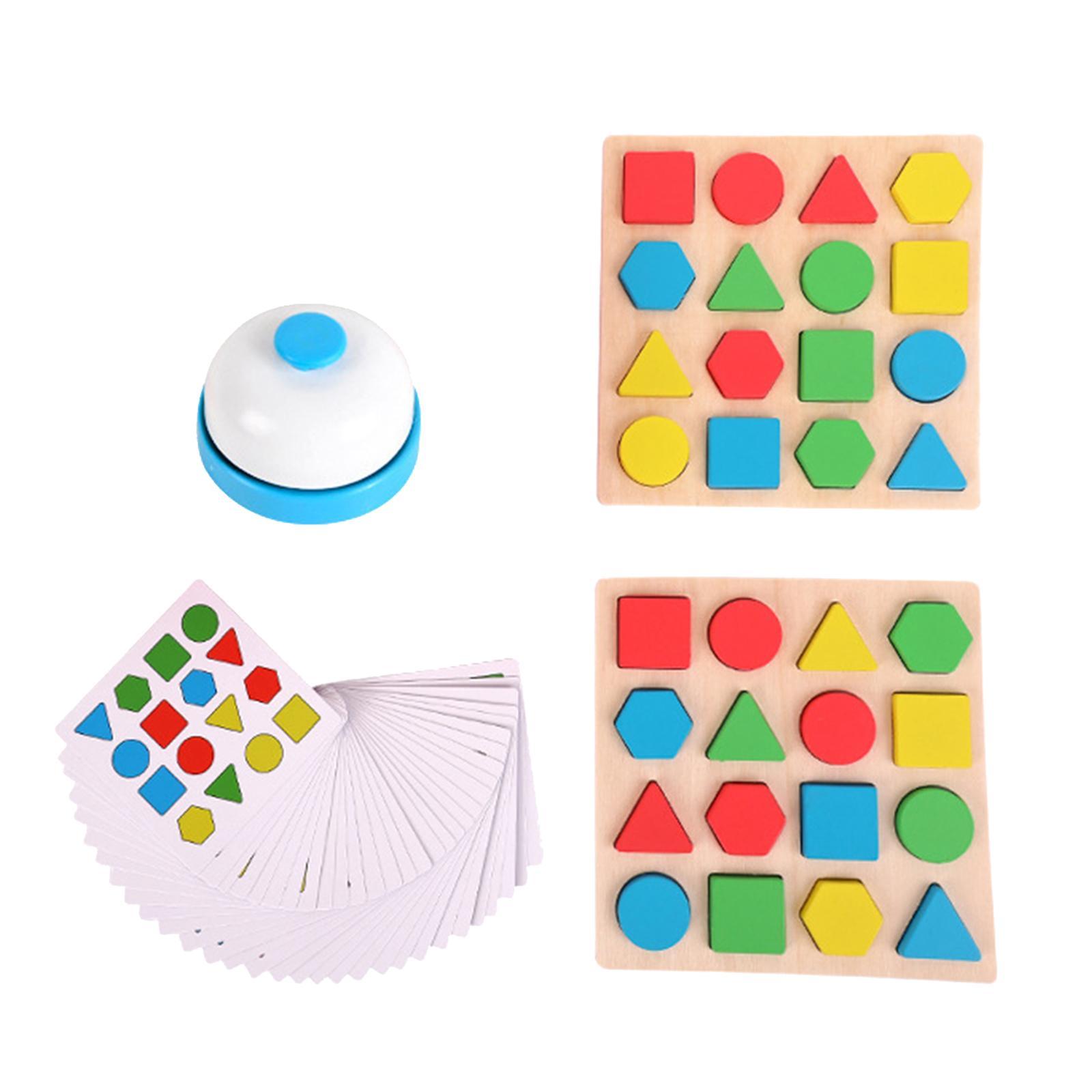 Geometric Shape Matching Board Game Educational Puzzle Toy for Toddlers