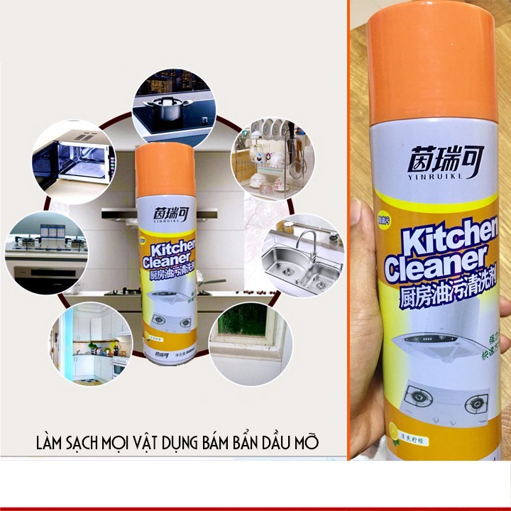 Chai Xịt Tẩy Rửa Đa Năng Kitchen Cleaner 500ml – Tẩy Rửa Nhà Bếp Dạng Bọt - Hàng Loại 1 Chính Hãng