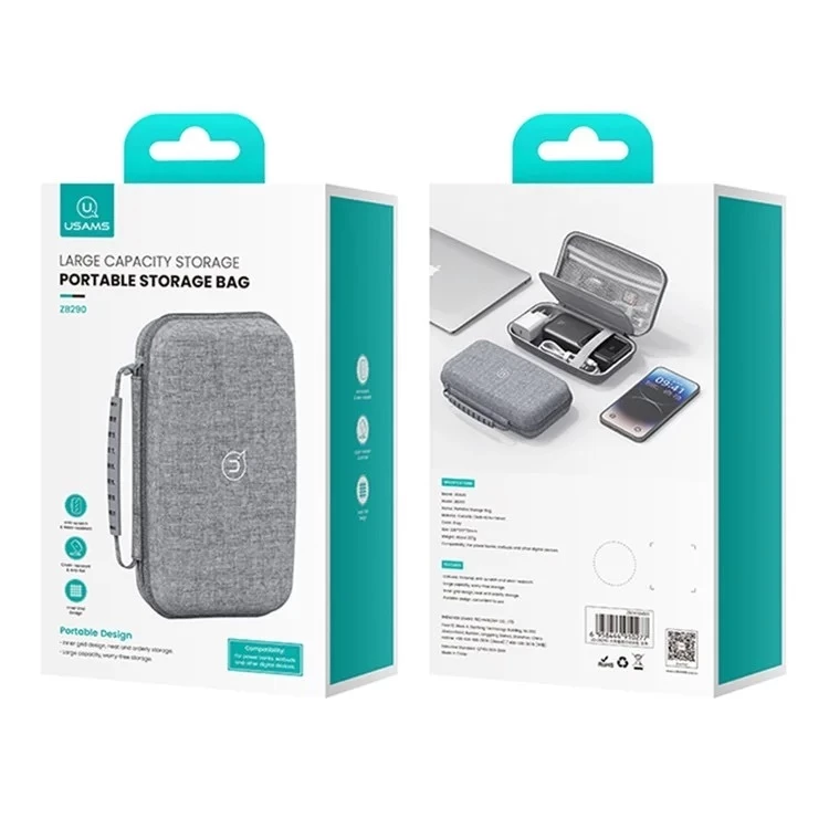 Túi đựng phụ kiện điện thoại chống sốc chống nước có quai USams Portable Storage Bag ZB290 _  Hàng chính hãng