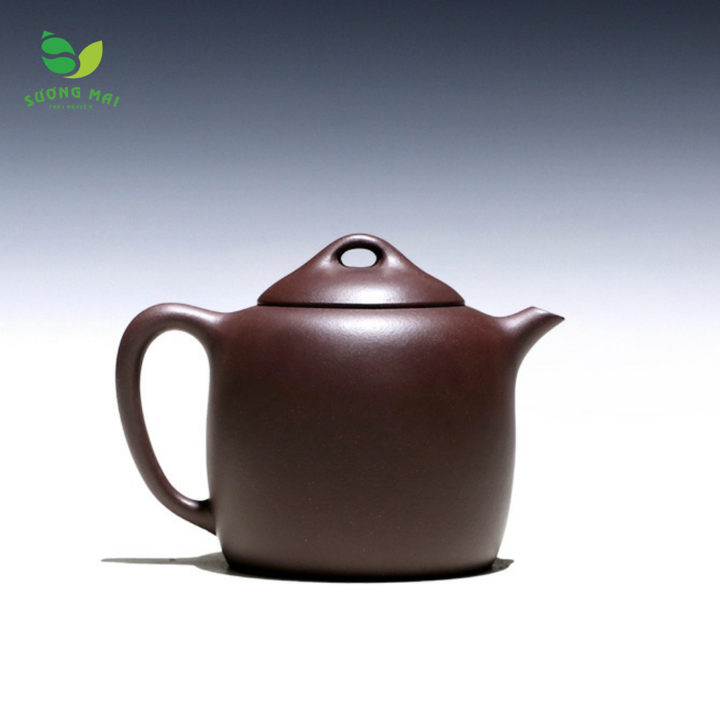 Ấm Tử Sa Tần Quyền, Nguyên Khoáng SƯƠNG MAI Chế Tác Thủ Công Nhiều Họa Tiết 310ml SM00271
