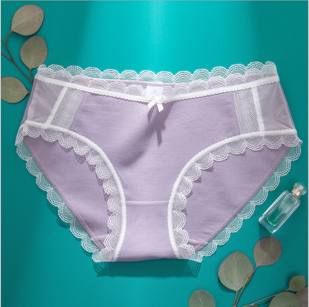 Combo 2 quần lót cotton phối ren trẻ trung, năng động LYEQ009