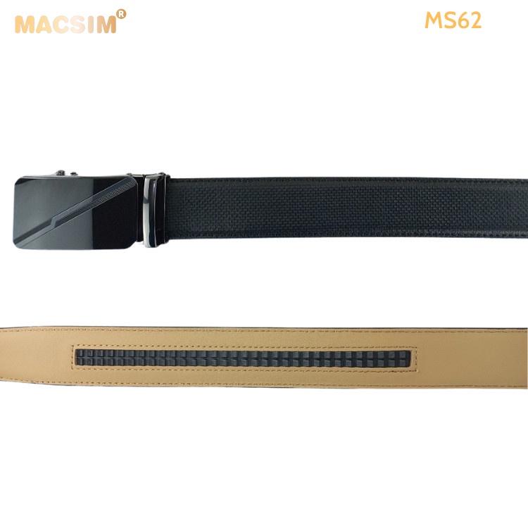 Thắt lưng nam -Dây nịt nam da thật cao cấp nhãn hiệu Macsim MS62