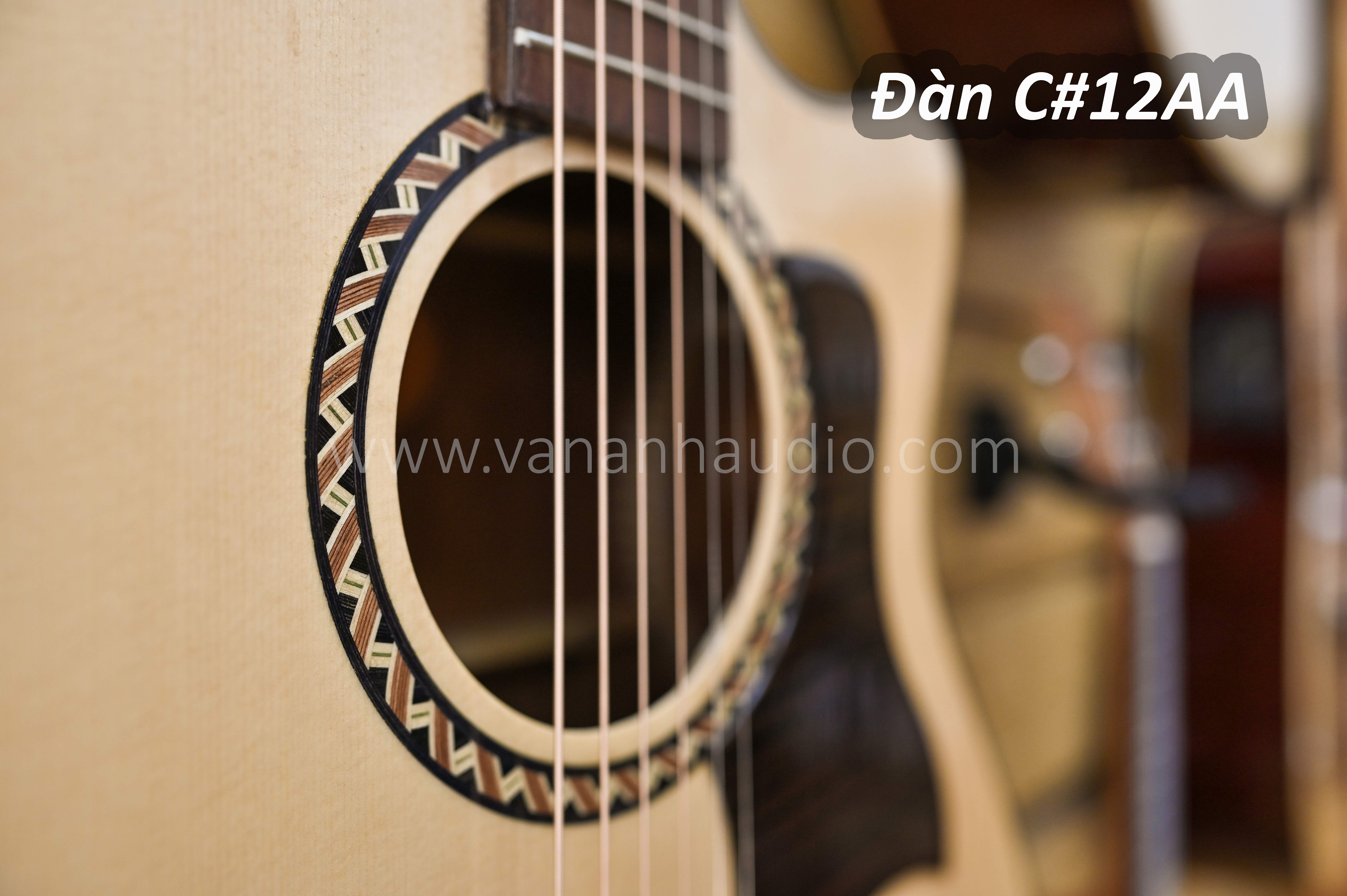 Đàn guitar acoustic C#12AA (Khảm trai)