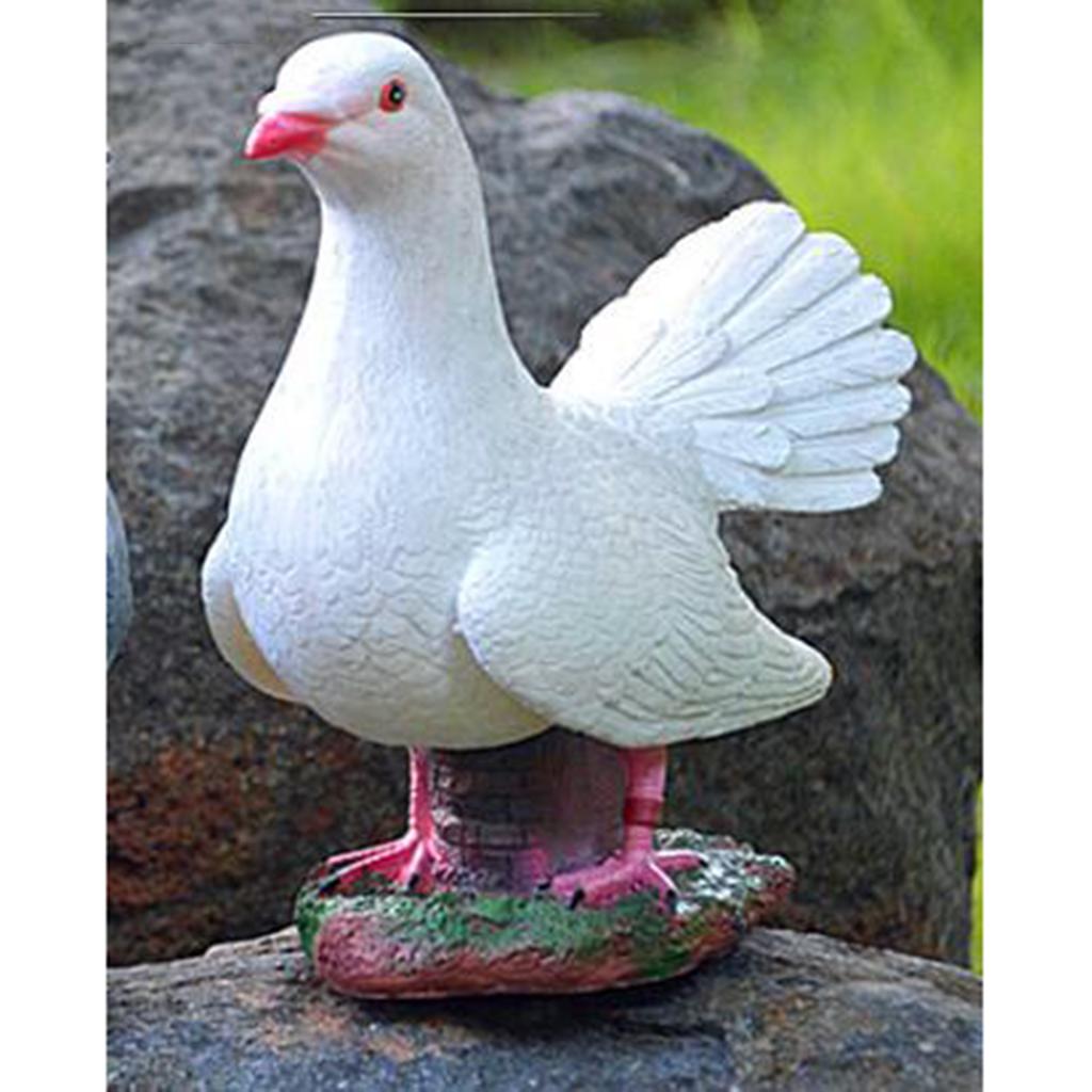 Lifelike Artificial Bird Sculpture Figurine for Patio Garden Decor. Ornament