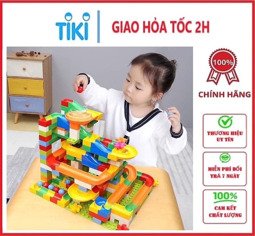Đồ chơi lắp ráp cầu trượt thả bi cho bé -hàng loại 1 -chất lượng cao