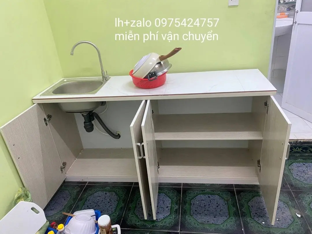 Tủ bếp MINI mặt gạch nhựa đài loan
