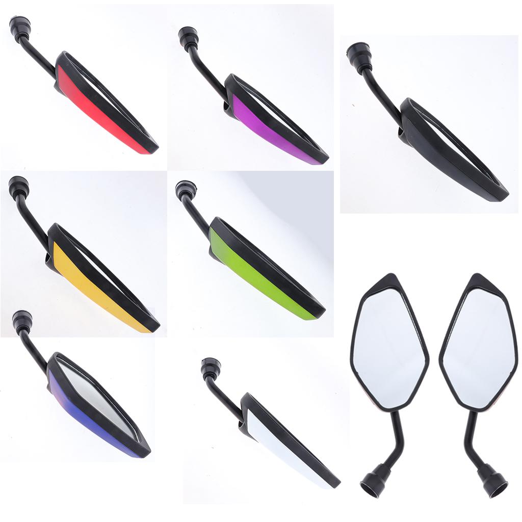 Universal Motorcycle Moped Dirt Bike ATV Scooter 10mm Rear View Side Mirror