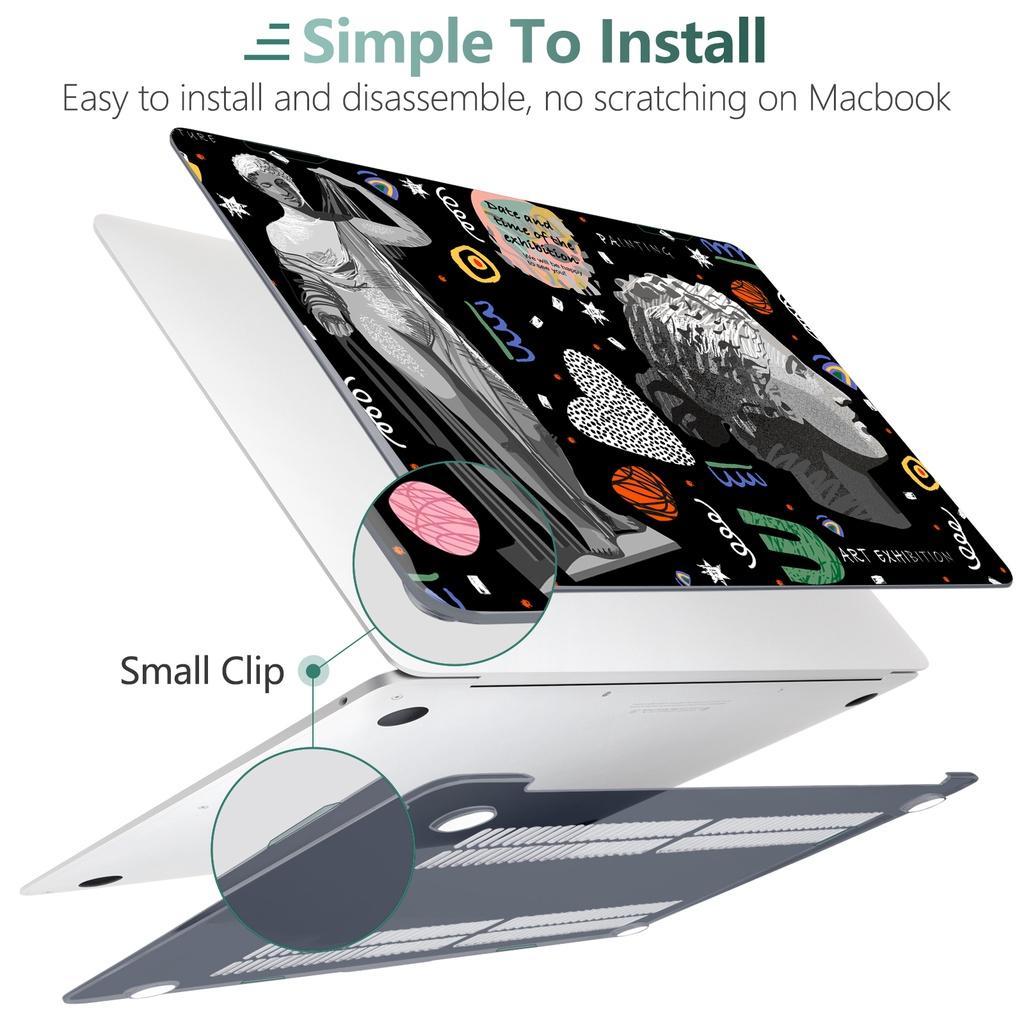 Ốp Lưng Nhựa Cứng Cho MacBook Air M2 2022 Pro13 M2 / M1 A2338 Air13 M2 M1 A2337 Pro14inch A2442 Pro16inch A2485 A2681 A2179 A2289 A2251 A1708