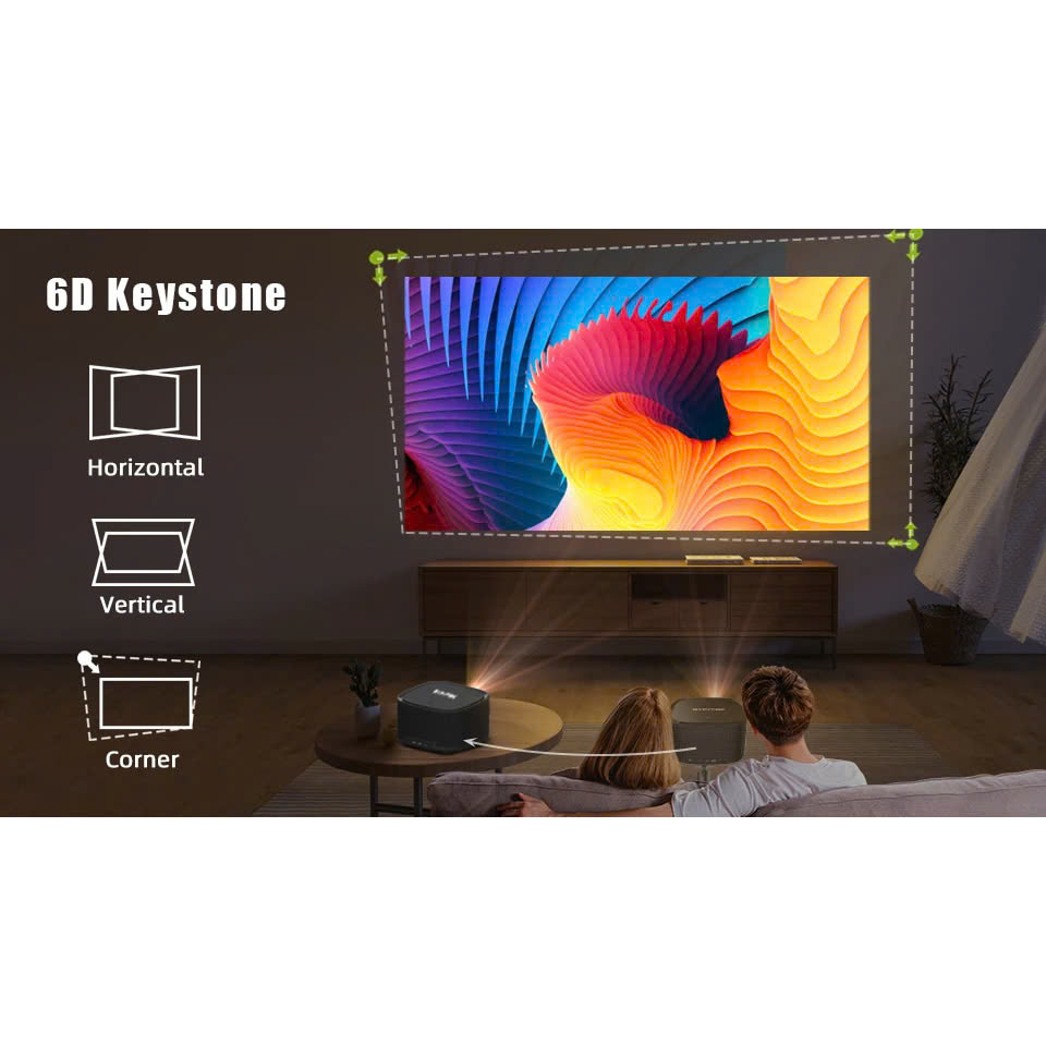 Máy chiếu mini thông minh BYINTEK X30 1080P Full HD, Tự động lấy nét,WIFI, LED, Home Cinema Projector - Hàng chính hãng