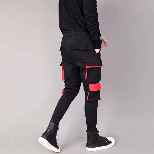 Quần kaki hai túi đỏ nam nữ
