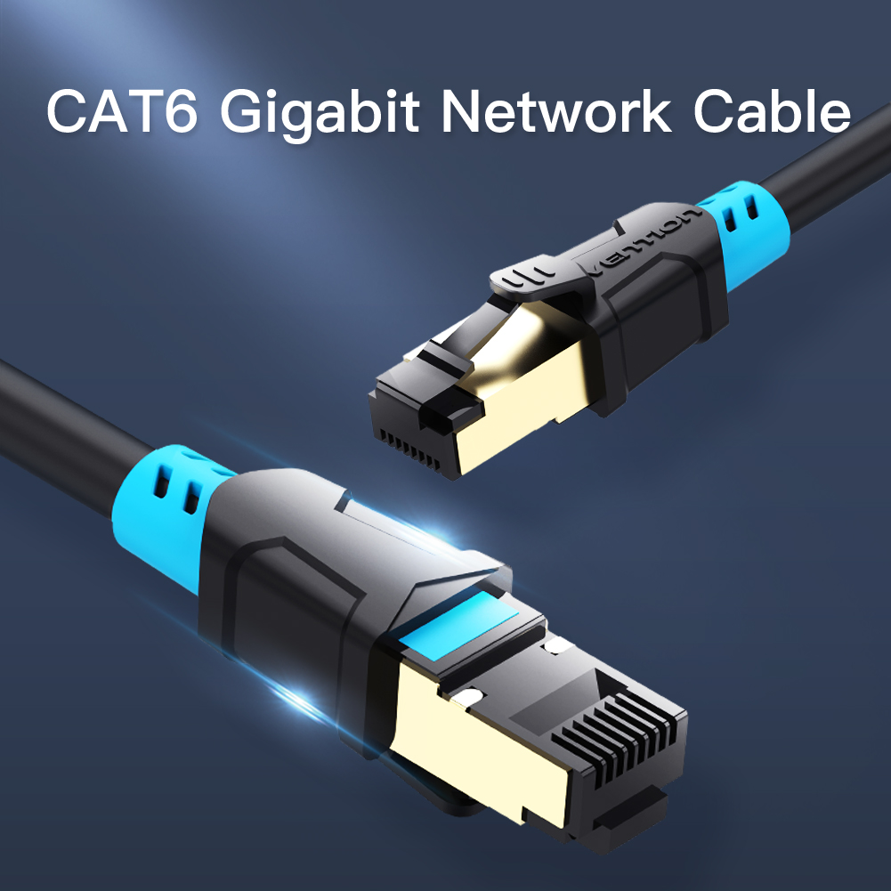 Dây cáp mạng đúc sẵn 2 đầu Cat6 SFTP - Hàng chính hãng Vention độ dài 1m - 30m