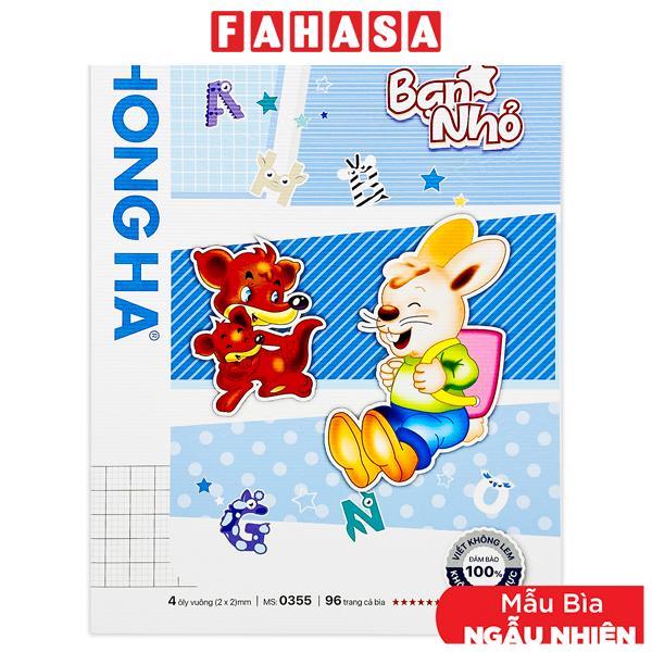 Tập Class Bạn Nhỏ - 4 Ô Ly - 96 Trang 100gsm - Hồng Hà 0355 (Mẫu Bìa Giao Ngẫu Nhiên)